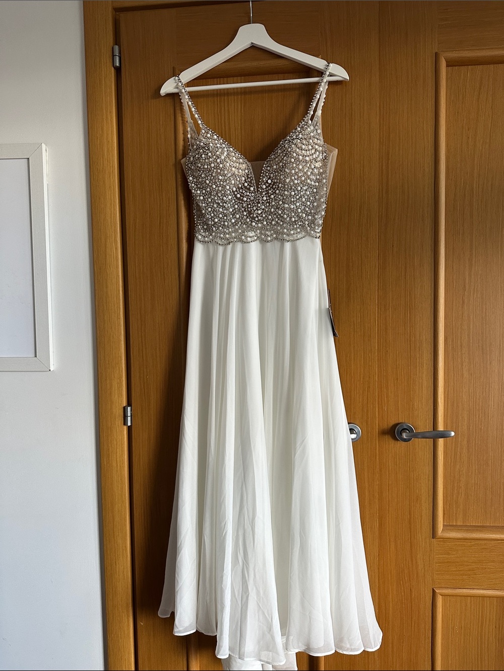 Lulu's Ivory Gown with Champagne Beaded Bodice